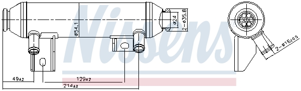 NISSENS Kühler, Abgasrückführung 989419 für Fiat