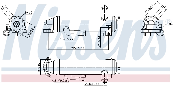 NISSENS Kühler, Abgasrückführung 989430 für Ford