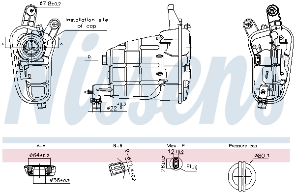 NISSENS Ausgleichsbehälter, Kühlmittel 996301 für VW
