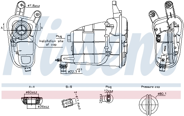 NISSENS Ausgleichsbehälter, Kühlmittel 996315 für VW