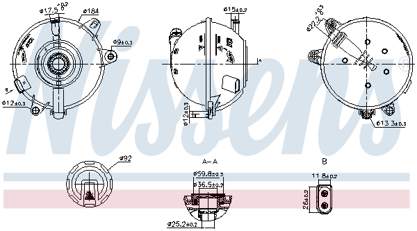 NISSENS Ausgleichsbehälter, Kühlmittel 996324 für Audi