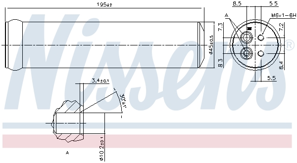 NISSENS Trockner, Klimaanlage 95569 für Ford