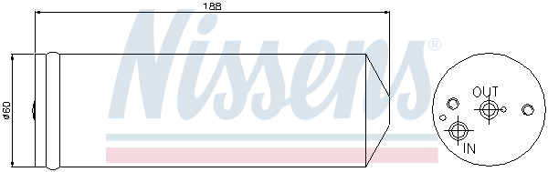 NISSENS Trockner, Klimaanlage 95065 für PLYMOUTH