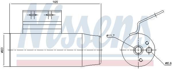 NISSENS Trockner, Klimaanlage 95124 für PLYMOUTH Chrysler