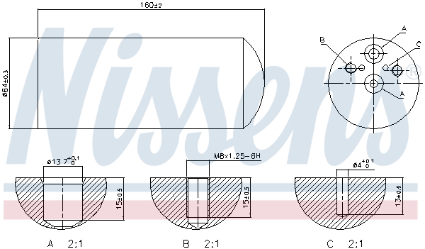 NISSENS Trockner, Klimaanlage 95172 für ALPINA BMW