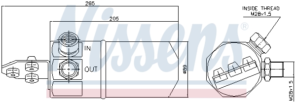 NISSENS Trockner, Klimaanlage 95194 für VW