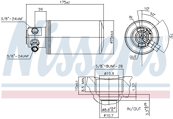 NISSENS Trockner, Klimaanlage 95230 für VW