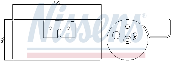 NISSENS Trockner, Klimaanlage 95232 für Mercedes