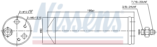 NISSENS Trockner, Klimaanlage 95323 für Fiat
