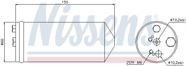 NISSENS Trockner, Klimaanlage 95325 für NISSAN