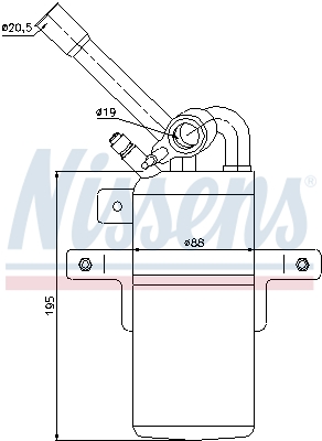 NISSENS Trockner, Klimaanlage 95331 für Ford