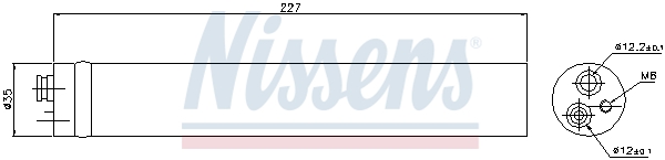NISSENS Trockner, Klimaanlage 95453 für VW