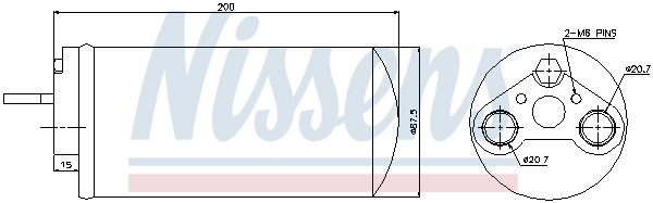 NISSENS Trockner, Klimaanlage 95461 für Vaughall