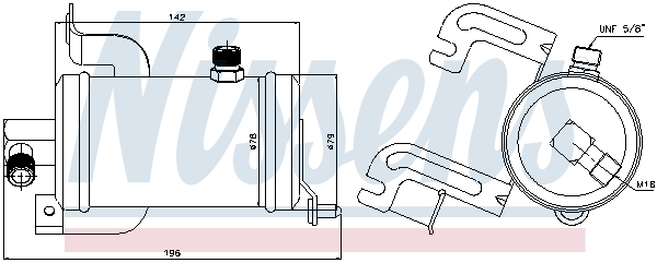 NISSENS Trockner, Klimaanlage 95474 für Citroën