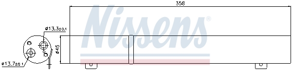 NISSENS Trockner, Klimaanlage 95487 für Mercedes