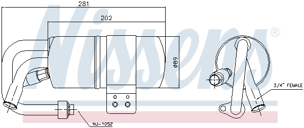 NISSENS Trockner, Klimaanlage 95505 für Ford