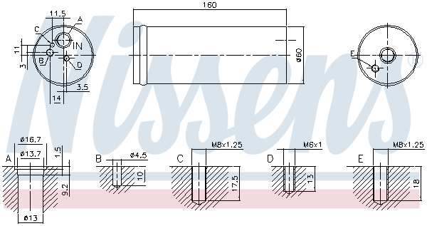 NISSENS Trockner, Klimaanlage 95524 für VW