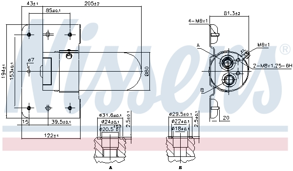 NISSENS Trockner, Klimaanlage 95508 für RENAULT TRUCKS