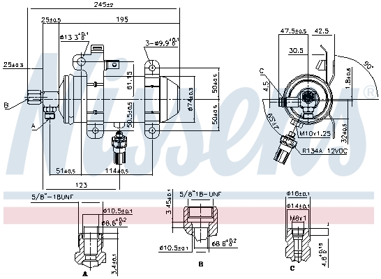 NISSENS Trockner, Klimaanlage 95509 für RENAULT TRUCKS