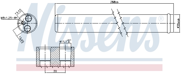 NISSENS Trockner, Klimaanlage 95772 für Ford