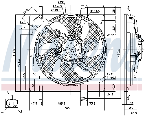 NISSENS Lüfter, Motorkühlung 85028 für Ford