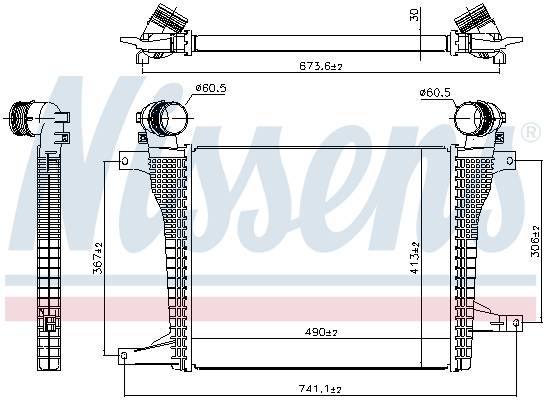 Nissens Ladeluftkühler [Hersteller-Nr. 961124] für Opel, Chevrolet, Vauxhall - Bild 5