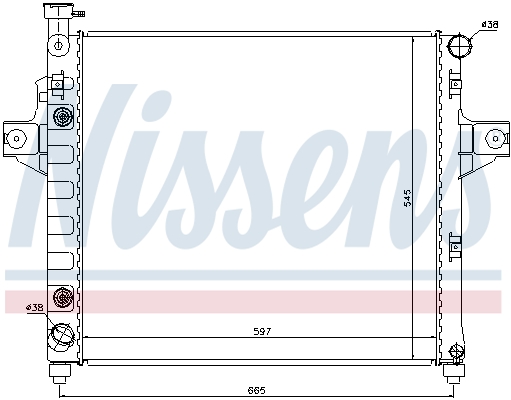 Nissens 61009 Kühler für Motorkühlung Motorkühler Autokühler Kühler - Bild 6