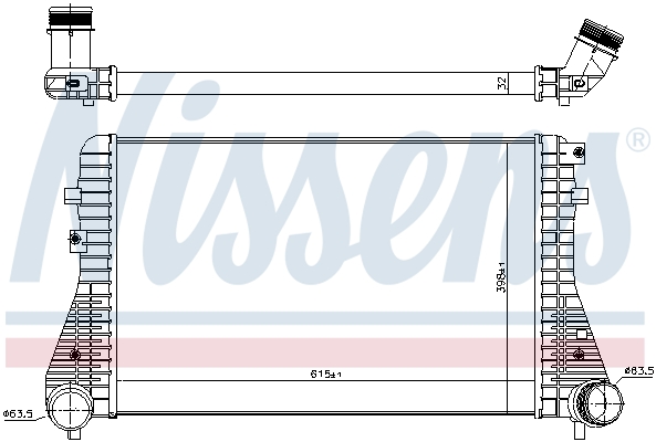 Nissens Ladeluftkühler [Hersteller-Nr. 96575] für VW, Seat - Bild 7
