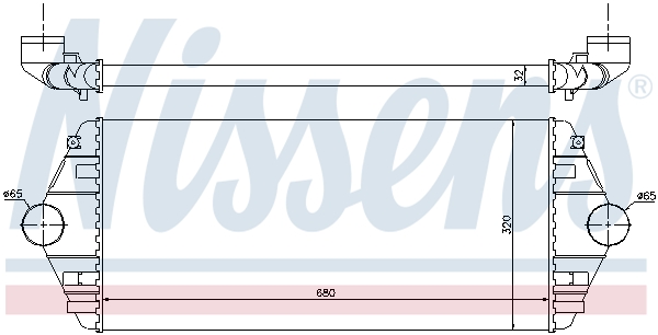 Nissens Ladeluftkühler Größe 32.0 96849 - Bild 6
