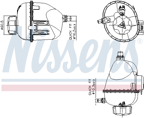 NISSENS Ausgleichsbehälter, Kühlmittel 996317 für BMW