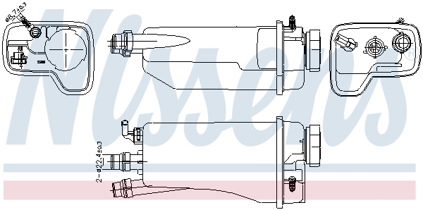 NISSENS Ausgleichsbehälter, Kühlmittel 996361 für BMW