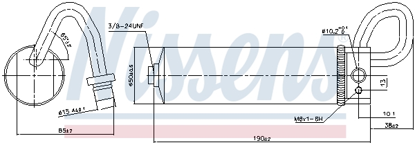 NISSENS Trockner, Klimaanlage 95496 für NISSAN