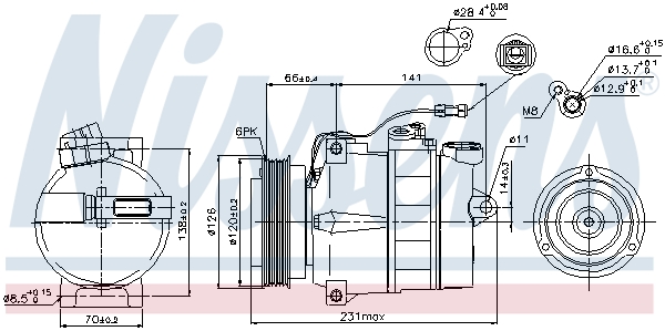 Für NISSENS NIS 89054 Compressor, air conditioning NIS 89054 Air-conditioning c - Bild 6