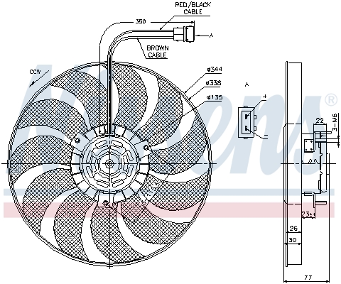 NISSENS Lüfter, Motorkühlung 85676 für VW
