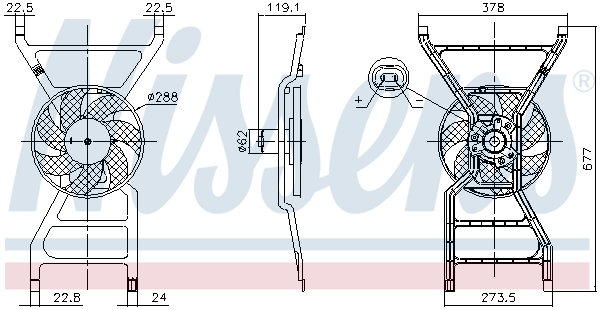 NISSENS Lüfter, Motorkühlung 850089 für RENAULT