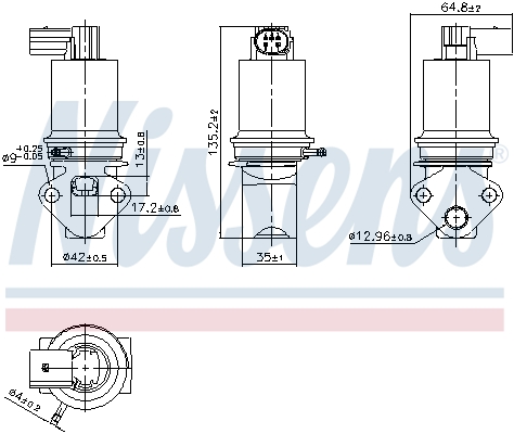 NISSENS AGR-Ventil 98372 für VW SEAT