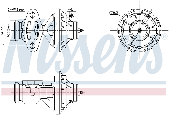 NISSENS AGR-Ventil 98342 für VW