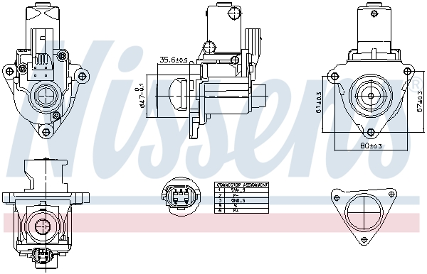 NISSENS AGR-Ventil 98510 für KIA