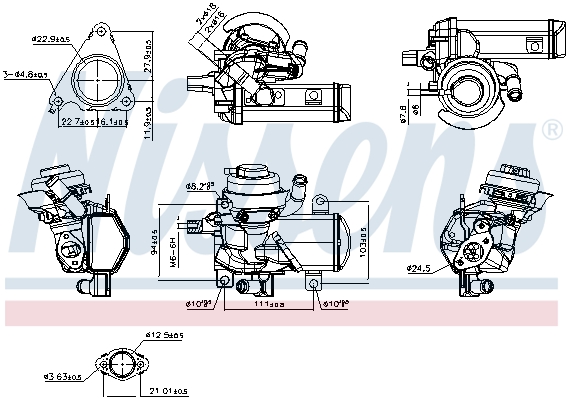 NISSENS AGR-Modul 98566 für VW