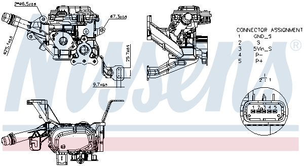 NISSENS AGR-Modul 98534 für DS TOYOTA