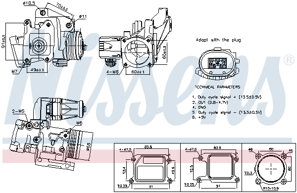 NISSENS AGR-Ventil 98387 für Volvo