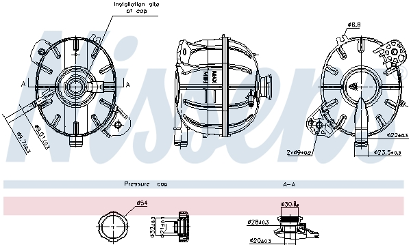 NISSENS Ausgleichsbehälter, Kühlmittel 996247 für HYUNDAI
