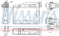 NISSENS Wrmetauscher, Innenraumheizung "** FIRST FIT **", Art.-Nr. 70530