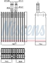 NISSENS Verdampfer, Klimaanlage, Art.-Nr. 92378