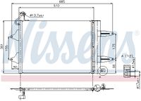 NISSENS Kondensator, Klimaanlage "** FIRST FIT **", Art.-Nr. 94628