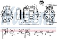 NISSENS Kompressor, Klimaanlage "** FIRST FIT **", Art.-Nr. 890329
