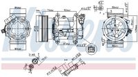 NISSENS Kompressor, Klimaanlage "** FIRST FIT **", Art.-Nr. 89372