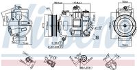 NISSENS Kompressor, Klimaanlage "** FIRST FIT **", Art.-Nr. 890632