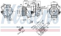 NISSENS Kompressor, Klimaanlage "** FIRST FIT **", Art.-Nr. 890263