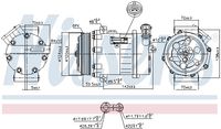 NISSENS Kompressor, Klimaanlage "** FIRST FIT **", Art.-Nr. 890063